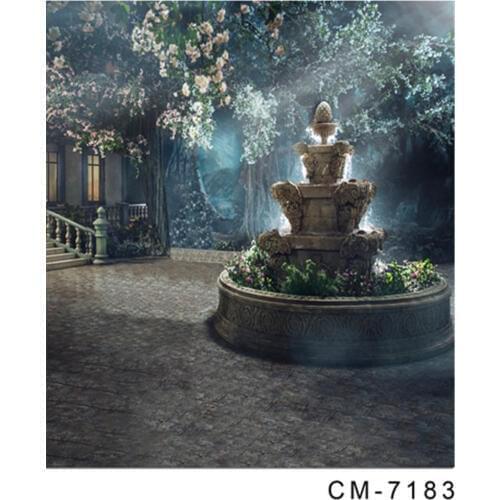 Fairy Tale Garden Wedding Photo Background 200x300cm Green Tree with Moonlight Backdrop 200x300cm fond de studio de photographie