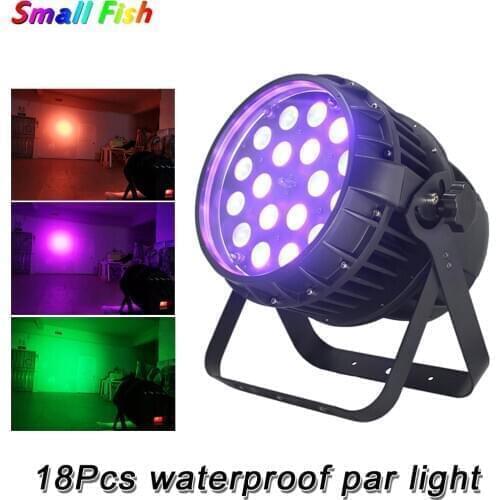 LED Par Light RGBW 4in1 LED 18X10W Disco Wash Light DMX512 Professional Stage Lights Effect Party Bar Wedding Banquet DJ Light