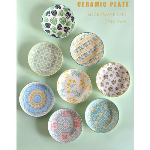 Dinner Plates Nordic Service De Table Assiette Cake Trays Steak Tray Platos Decorativos Mesa Ceramics Dishes Kitchen Plate