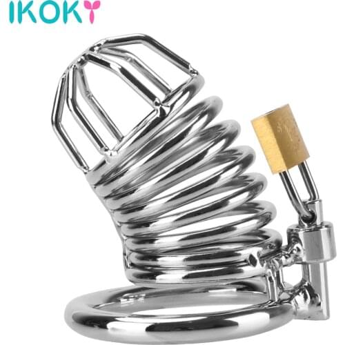 Restraint Ring Male Chastity Device Belt Bird Metal Cage Stainless Steel Sex Toy For Men Adult Games Cock Lock