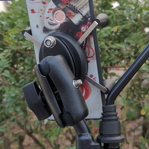 Motorcycle Rearview Mirror Universal Screw Hole Base 25mm Ball Head Bracket Base stainless steel hardware and plastic balls