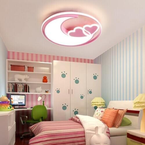 Heart Shape Ceiling Lights For Girls Room Kids Bedroom Light Ceiling Baby Room Girl Lamp Child Room Ceiling Light Princess Lamp