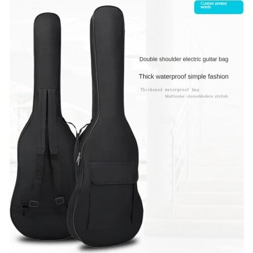 Shoulder Electric Guitar Waterproof Bag 5MM Plus Cotton Electric Guitar Backpack Guitar Bag Factory Wholesale