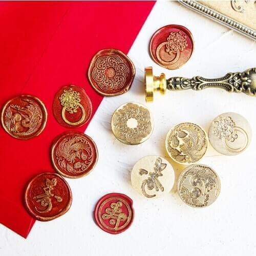 2020 Wishes Fire Paint Seal Invitation Card Wax Seal Christmas Card Seal Accessories Gift Diameter 3cm