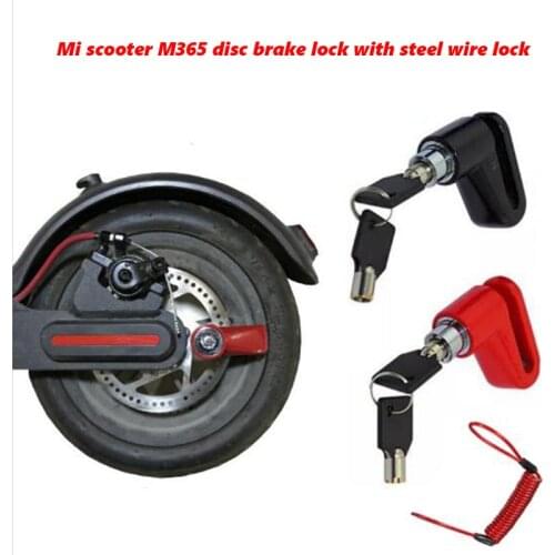 Mi Mi Home Electric Scooter Disc Brake Lock Multi-Functional Strengthening Anti-theft Lock M365 Scooter Accessory