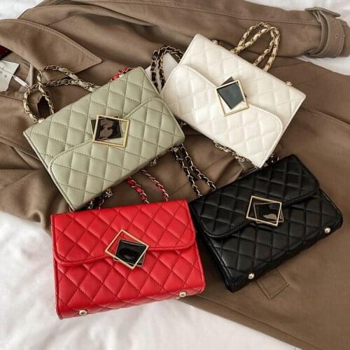 Women Bag Free Shipping Shoulder Bags For Women Small Flap Crossbody Messenger Bag Leather Lady Handbag Chain Shoulder Purse