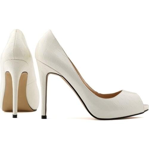 Female sexy fish head crocodile pattern shallow mouth high heels wedding party shoes professional suit 806-3EY