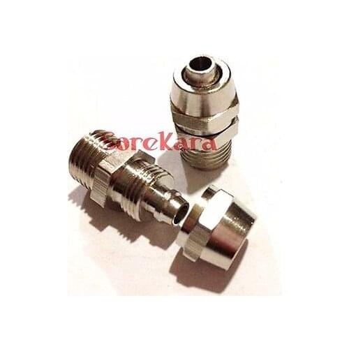 1/2" BSP male Thread to Qucik fit For 12x8mm O/DxI/D Hose Brass Pneumatic Pipe Hose Coupler Fitting Connector Adapter