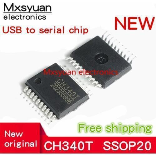 10pcs~100pcs/LOT CH340T CH340 SSOP-20 New original USB to serial chip