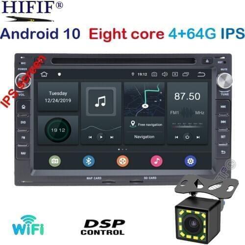 4G RAM+64G ROM IPS DSP 7 inch Android 10.0 2DIN Car DVD GPS For VW PASSAT B5 B4 for GOLF4 Android dvd car 2Din GPS Navi Radio