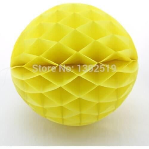 50pcs Yellow Color 12 Colors to Choose 14inch 35cm Tissue Paper Honeycomb Balls Hanging Balls Home Party Decoration