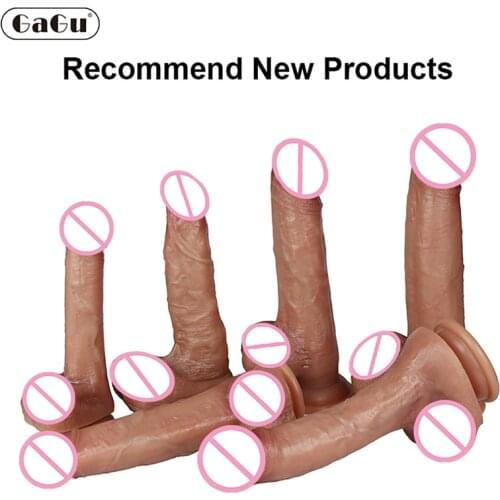 Six New Makeup Silicone Dildos Realistic Big Penis Anal Sex Toys For Women Strapon Female Masturbation Vagina Orgasm Gag Toys