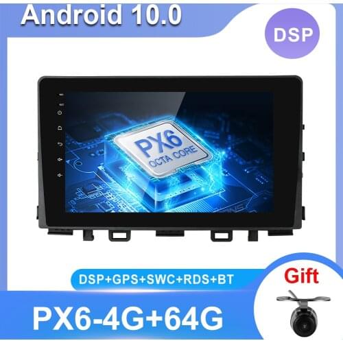 1 din Android 10.0 Quad Core 2GB 32GB 9inch Car Stereo Audio for Kia Rio 2017 2018 2019 GPS Radio RDS Camera+Map Wifi AUX