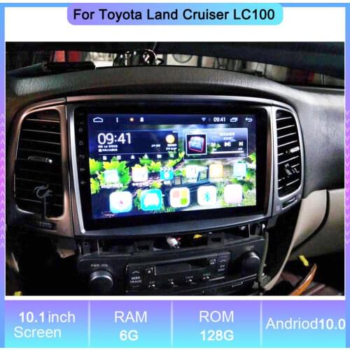 10.2'' Android 7.1 Car Navigation Radio Receiver Video Player For Toyota Land Cruiser LC100 Stereo Multimedia Player Auto Radio