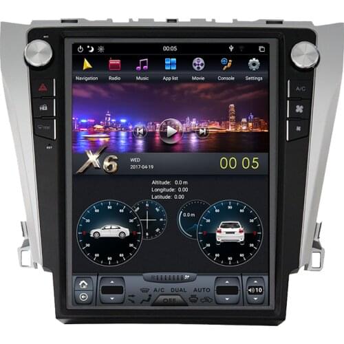 Tesla screen Car Multimedia Player GPS Navigation Auto video audio radio stereo For Toyota Camry 2012-2015 Android 9 head unit