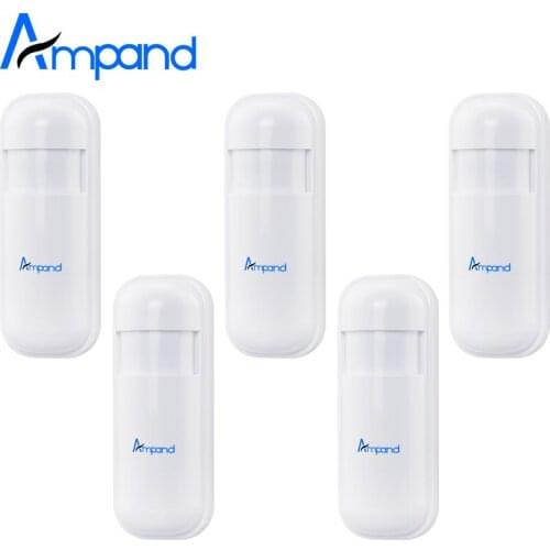 Ampand Wireless Motion sensor PIR IR Sensor Passive Infrared Detector 433MHz For Alarm system 5pcs Free Shipping