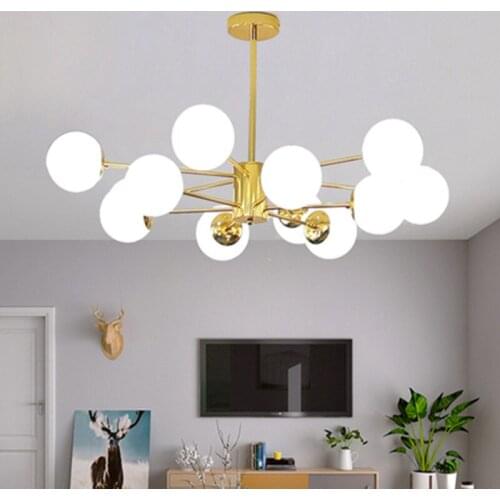 Lustre Chandelier Lustres para sala de jantar E27 LED Adjustable Hanging Lights Wood Dining Lighting Fixtures