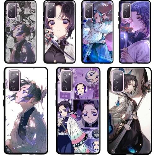 Shinobu Kocho Kimetsu no Yaiba For Samsung Galaxy Note 20 Ultra Note 10 Plus S20 FE S8 S9 S10 Plus S21 Ultra Case Cover