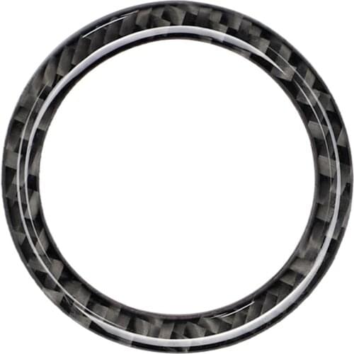 For Mercedes-Benz CE-Class W205 GLC One-Button Start Decorative Ring Carbon Fiber Decorative Ring Car Key Start Stop Interior De