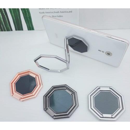 360 Degree Finger Ring Holder Popular Magnet Phone Holder For iPhone 12 11 double fold Metal Finger Ring for Magnetic Car Mount