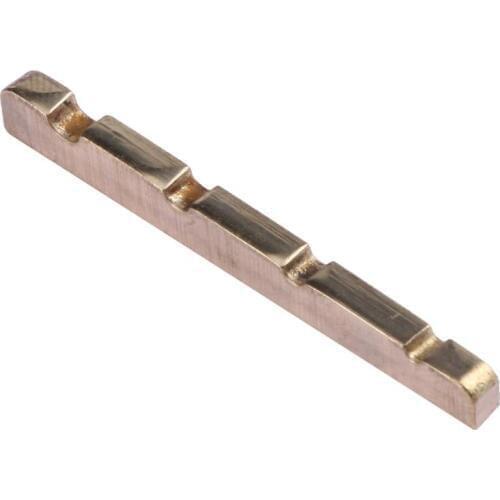 42mm 45mm Slotted Brass Metal String Nut for 4-String Electric Bass Guitar Bridge Nut Saddle Guitar Parts & Accessories