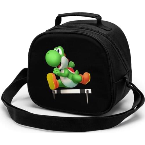Yoshi Children Lunch Bag Lunch Bag Student Portable Insulated Office Lunch Box Picnic Bags Thermal Food Tote Handbag