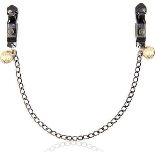 Adult Games Sexy Metal Bells Nipple Clamps Breast Chain Clips Fetish BDSM Erotic Toys Role-play Sex Toys For Woman/Couples Sexo
