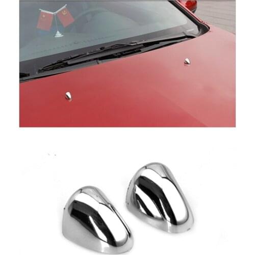 FUNDUOO For Chevrolet CRUZE 2009 2010 2011 2012 2013 2pcs ABS CHROME WINDSHIELD WASHER WIPER WATER SPRAY NOZZLE COVER CAPS