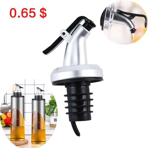 1Pcs Bottle Stopper Lock Plug Seal Leak-proof Food Grade Rubber Nozzle Sprayer Liquor Dispenser Wine Pourer Kitchen Bar Tool