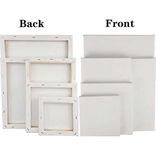 Blank Cotton/Linen Canvas Painting Frame Wood Frame With Blank Canvas For Beginners Students Diy Paint Joy For Children