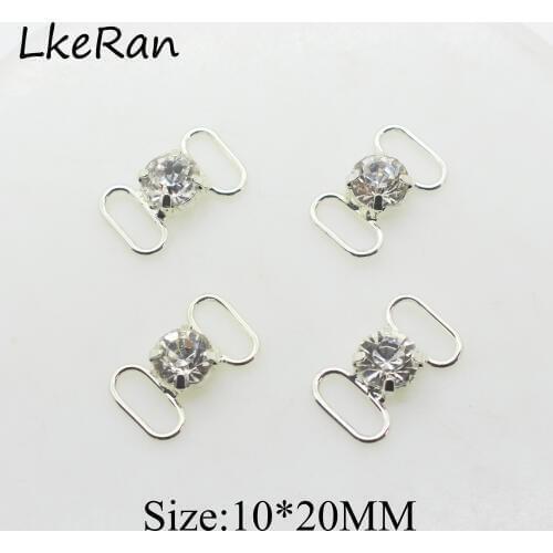 NEW 10Pcs 10x20mm Mini Clear Crystal Buckles SS38 Rhinestone Sew on Bikini Accessories Diy Wedding Card Making Handmade Jewelry