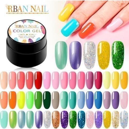 Nail Gel Polish Set All For Manicure Semi Permanent UV Led Gel Varnish Soak Off Nail Art Gel Nail Polish Need Base Top Coat