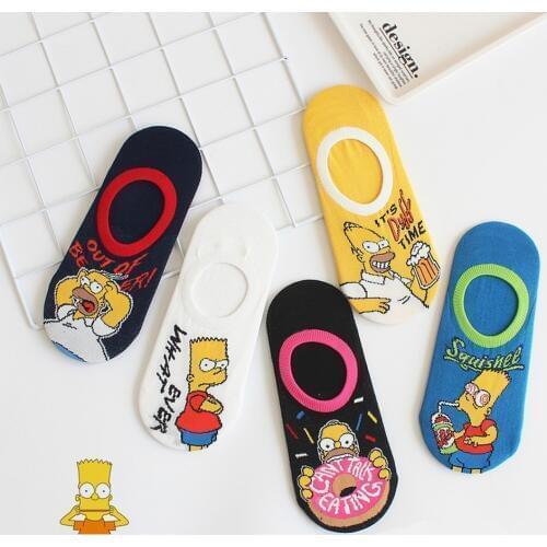 Women Socks Japanese Summer Kawaii Harajuku Boat Socks Female Casual 3D Cartoon Animal Cute Invisiable Slippers Girl Ankle Socks