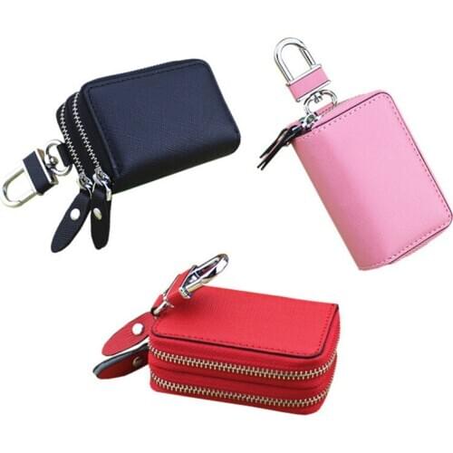 Brand New 2020 PU Cow Leather Men & Women Car Key Bag Wallet Multi Function Key Case Fashion Housekeeper Holders Carteiras