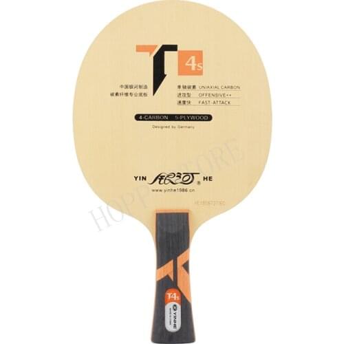 Genuine Yinhe / Galaxy T-4S Table Tennis Blade (5 wood + 4 uniaxial carbon) Ping Pong Racket Base Raquete