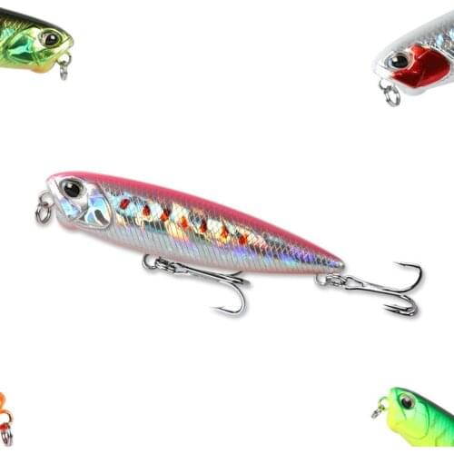 1Pcs Floating Pencil Bait 5mm 3g Mini Fishing Lure Wobblers Crankbait Artificial Plastic Hard Baits Bass Pike Fishing Tackle