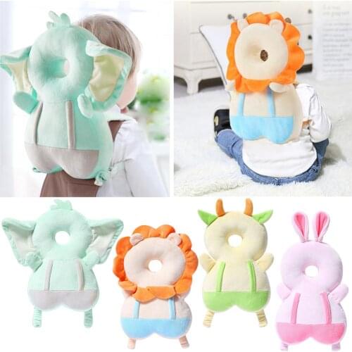 Baby Head Protection Pillow Cartoon Infant Anti-fall Pillow Soft PP Cotton Toddler Children Protective Cushion Baby Safe Care