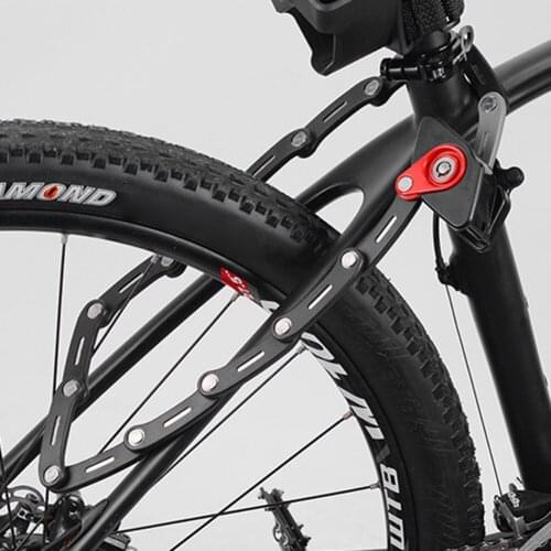 Portable Diamond-Shaped Bicycle Chain Locks Anti-Theft MTB Bike Scooter Motorcycle Hamburg Folding Locks Cycling Accessories