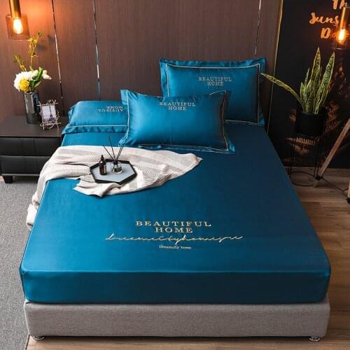 Bed Cover Fitted Sheet High-End Solid Color Mattress Cover Elastic Band Bed Sheet Bedsheet Massage Table