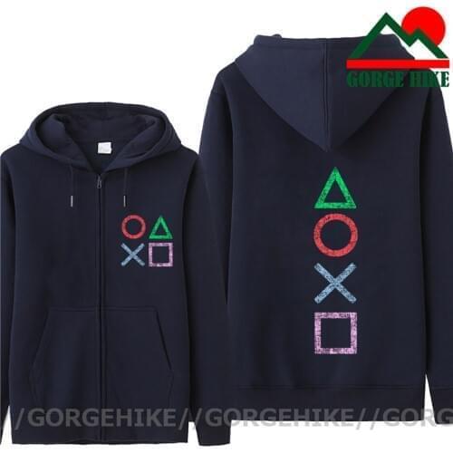 PS5 Play Station Controller PS1 PS2 PS3 PS4 Game Hoodies Fashion Mens Fleece Zipper Jackets Cardigans Hooded Sweatshirts Hoodie