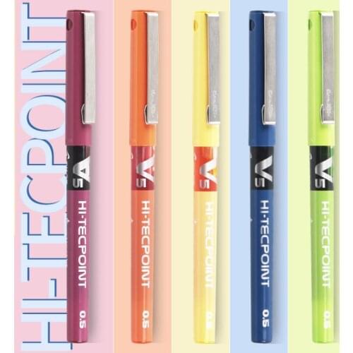 Pilot Pens Hi-Tecpoint 0.5 mm 0.7 mm Gel Pen V5 V7 Disposable Pen BX-V5 BX-V7 Japan