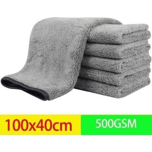 Microfiber Car Cleaning Cloths, Ultra-Thick Car Drying Towel Microfiber Cloth for Car and Home Polishing Washing and Detailing