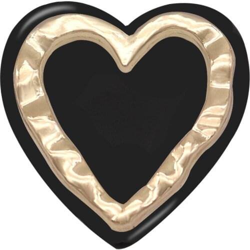 Heart LOVE Golden 20mm Metal snap button jewelry DIY bracelet MY1005