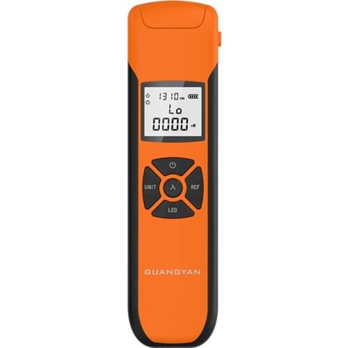 Mini High-Precision Optical Power Meter Rechargeable Fiber Tester Fiber Light Meter -70~+10 dBm For Test Calibrated Wavelengths