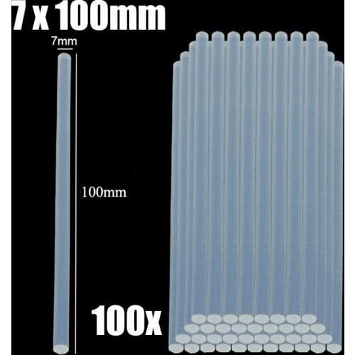 100Pcs 7mmx100mm DIY Melt Glue Sticks For Electric Glue Gun Craft Album Alloy Car Dent Paintless Removal Hand Repair Tool