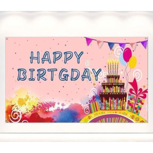 180*110cm Colorful Balloons Birthday Party Background Family Shoot Poster Baby Portrait Photo Photography Backdrop Decor Banner