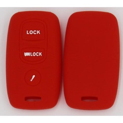 2PC For Mazda 3 2019 2020 Alexa 3 Hatchback Card style key Remote Silicone car key cover case skin set