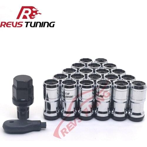 20pcs M12 X 1.5 M12 X 1.25 Anti-Theft Formula Steel Volk Racing Lug Nuts Wheel Rim Lock Locking Nuts