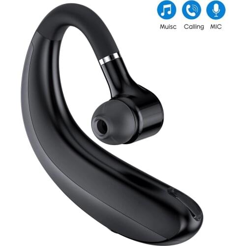 5.0 Bluetooth Earphones headphones Handsfree Earloop Wireless Headset Business Sports Earphones With Mic For Xiaomi Iphone 12