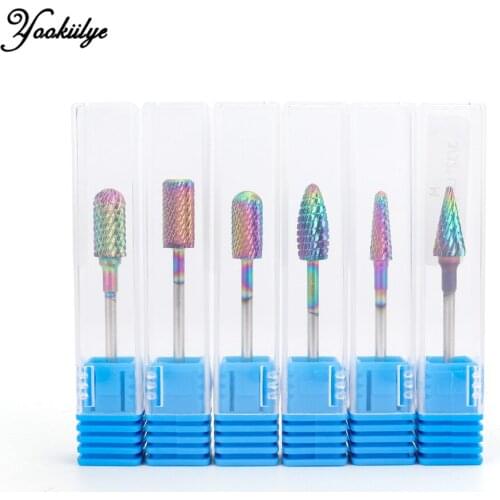 7pcs Milling Cutter for Manicure Carbide Nail Drill Bits Manicure Accessories Nail Files Nail Drill Bit Pedicure Grinding Head